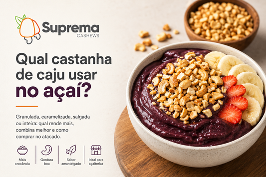 Castanha de Caju para Açaí: Qual Tipo Escolher e Como Comprar (em Casa e para Açaiterias)