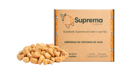 CASTANHA DE CAJU INTEIRA W1240 TORRADA – PRIMEIRA QUALIDADE | CAIXA 11,34KG