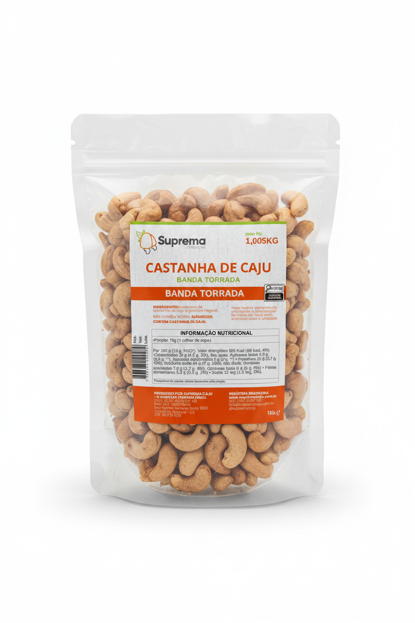 Castanha de Caju Banda Torrada 1,005kg - Foto E-commerce