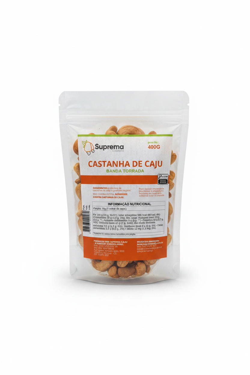 Castanha de Caju Banda Torrada 400g - Foto E-commerce