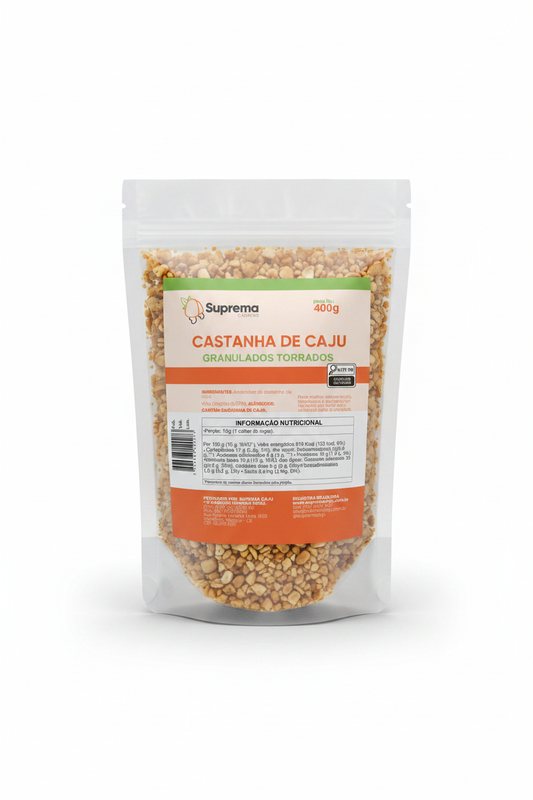 Castanha de Caju Granulados Torrados 400g - Foto E-commerce