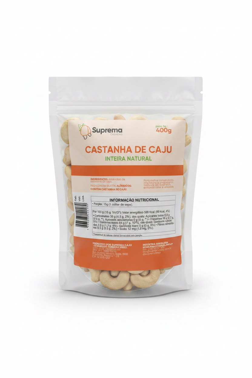 Castanha de Caju Inteira Natural - Foto E-commerce