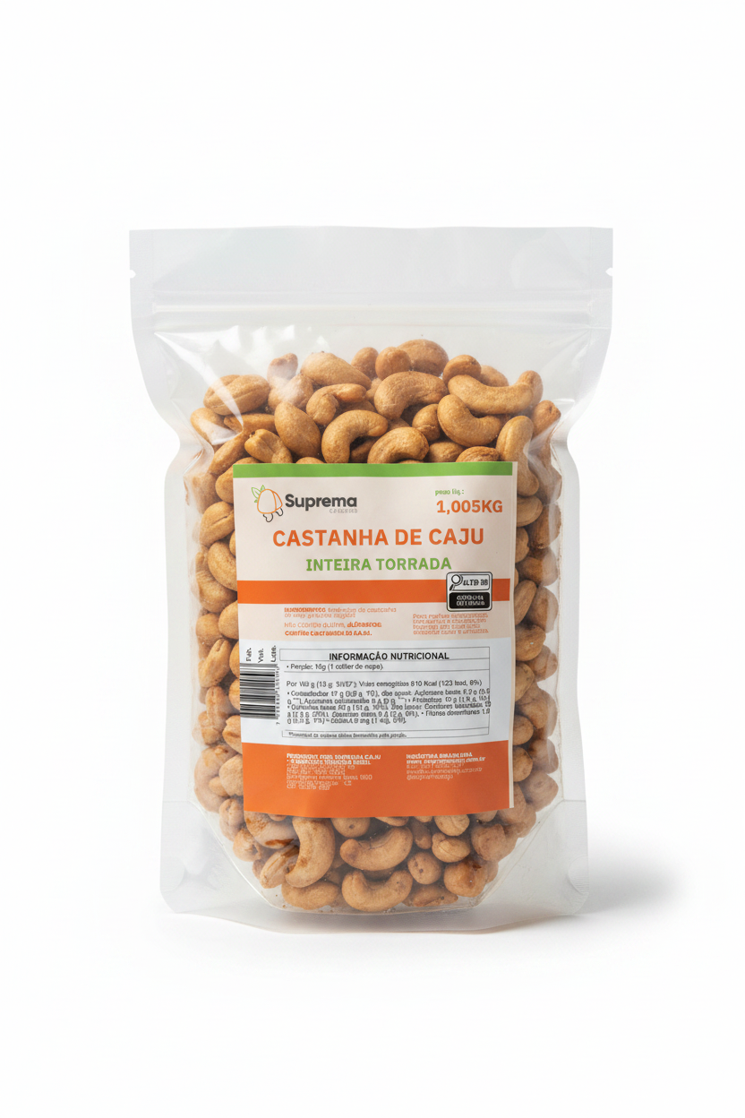Castanha de Caju Inteira Torrada 1,005kg - Foto E-commerce